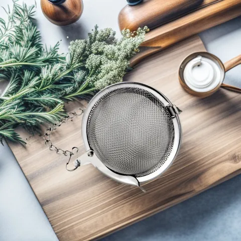 Infuseur à Boule à Thé en Acier Inoxydable 304 Passoire à Thé en Maille Avec Chaîne Suspendue pour Thé en Vrac et Épices Outil de Cuisine
