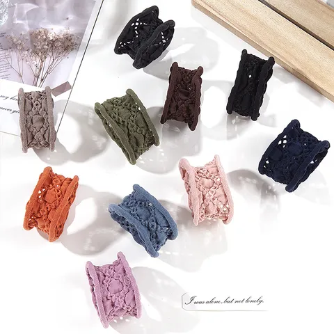 Seamless Thickened High Elastic Hair Ties For Women Girls Solid Color Woven Spiral Hair Rope Scrunchies Headwear Accessories