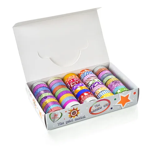 Decoratieve Washi Tape Glitter Afplakband Voor Journaling Scrapbooking DIY Ambacht Planner Kantoorbenodigdheden