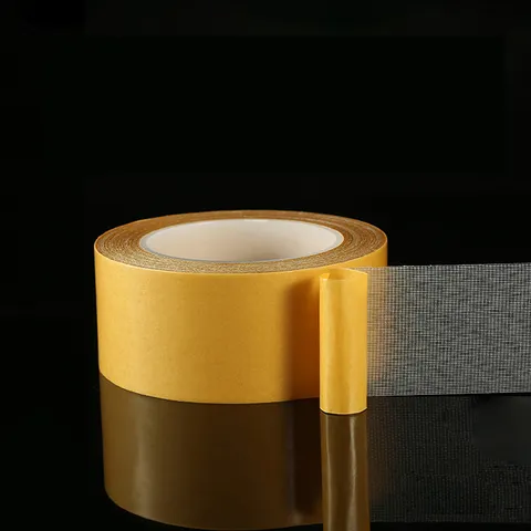Heavy Duty Cloth Double Sided Tape High Viscosity Grid Fiber Adhesive For Carpet And Home Repair Mounting