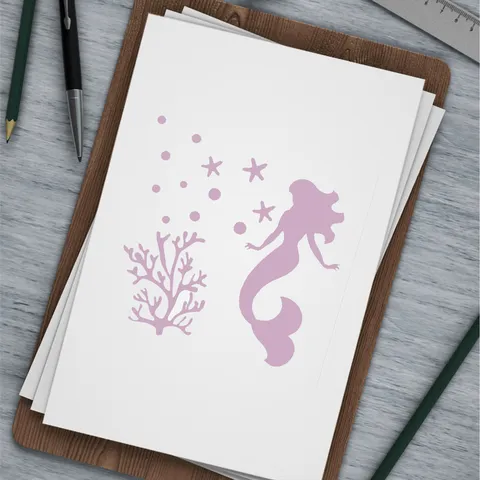 Oceaan Thema Holle Schilderij Sjabloon DIY Spray Plastic Sjabloon