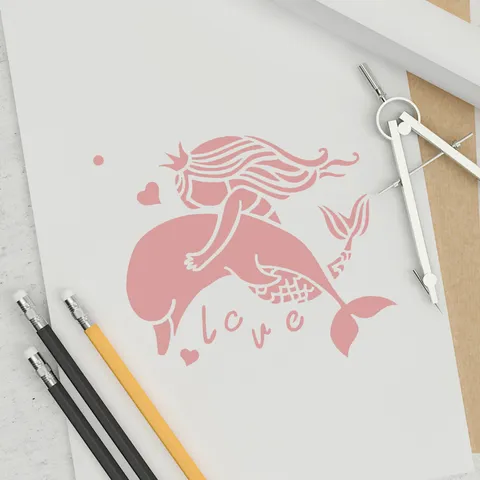 Oceaan Thema Holle Schilderij Sjabloon DIY Spray Plastic Sjabloon