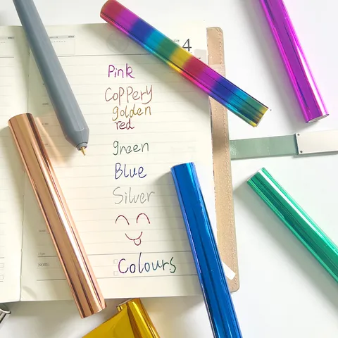 DIY Heißprägefolie Rolle Metallisches Transferpapier für Basteln Scrapbooking Kartengestaltung und Geschenkdekoration