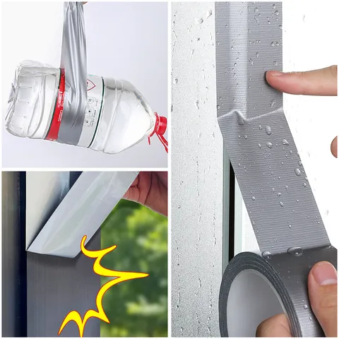 Cinta Selladora de Ventana A Prueba de Viento Espesada Tira Adhesiva Impermeable Base de Tela Cinta Insonorizada para Hogar