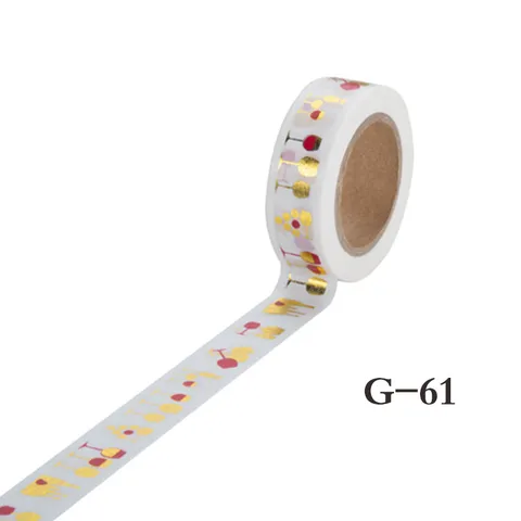 Heißprägung Washi Tape Dekoratives Maskierungspapier DIY Tagebuch Scrapbook Aufkleber Goldfolie Klebeband Schreibwaren