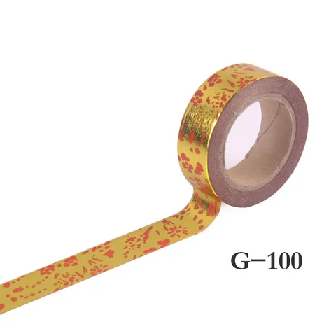 Goldprägung Washi Tape Dekoratives Klebeband Aufkleber Rolle Für Tagebuch DIY Handwerk Scrapbooking Schreibwaren