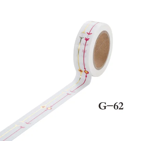 Heißprägung Washi Tape Dekoratives Maskierungspapier DIY Tagebuch Scrapbook Aufkleber Goldfolie Klebeband Schreibwaren