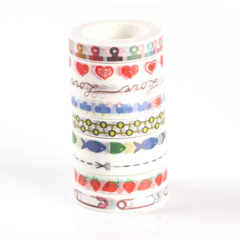 Süßes Handgemaltes Washi Tape Dekoratives Briefpapier Aufkleber Für Tagebuch DIY Scrapbooking Klebeband Bastelbedarf