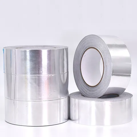 Ruban en Feuille d'Aluminium Résistant aux Hautes Températures Ignifuge Adhésif d'Étanchéité Ruban Imperméable pour Réparation de Tuyaux