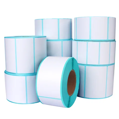 Thermal Barcode Label Paper Thermal Adhesive Sticker Roll Waterproof Oilproof For Thermal Printer Supplies