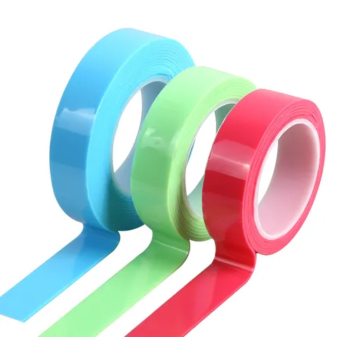 Multifunctional Transparent Traceless Nano Tape Double Sided Adhesive Washable Reusable Magic Tape Heavy Duty Mounting Tape