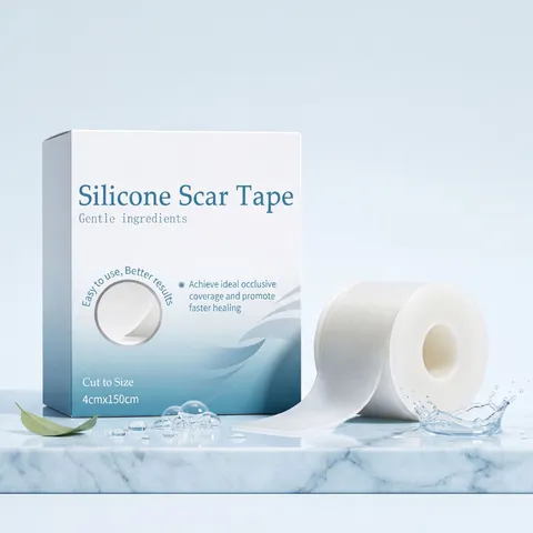 Rollo de Cinta de Silicona para Cicatrices Cortable Hoja Suave de Reparación de Piel Impermeable Transpirable Parche de Tratamiento para el Cuidado Corporal