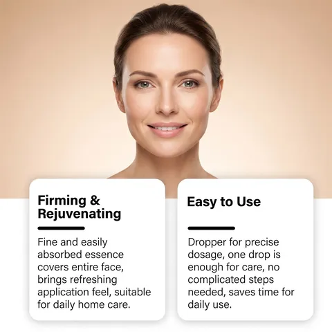Siero Viso Antietà Essenza Idratante e Idratante Con Flacone Contagocce Per Routine Quotidiana di Skincare