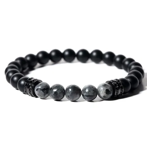 Herren Retro Kupfer Strass Glücksperle Stranggarnitur Armband Vintage Farbblockierung Natürlich Obsidian Tigerauge Perlenarmband Für Herren Schmuck