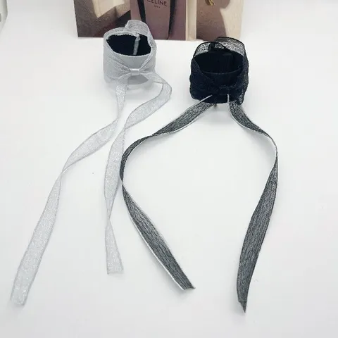 Süße Schleife Band Haarspange Für Damen Mädchen Koreanischer Stil Polyester Zinklegierung Handgefertigt Minimalistisch Haarschmuck Geschenk