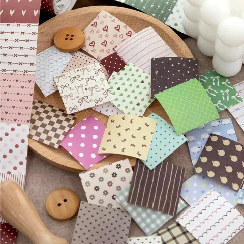 Vintage Polka Dot Decorative Masking Tape For Scrapbooking Journaling DIY Arts Crafts Stationery White Kraft Paper Tape