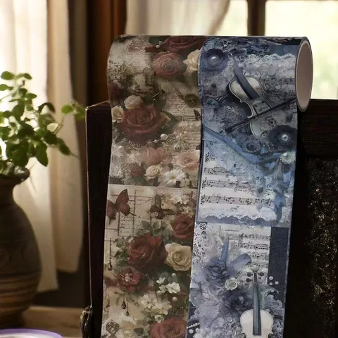 Ruban Washi Gothique Rétro Papillon Rose Décoration de Journal Scrapbooking DIY Palais Rétro 4 Styles