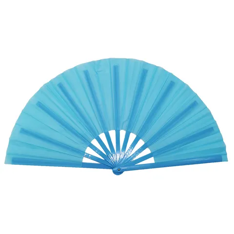 Abanico de Kung Fu Talla 33 Mango de Plástico Abanico Plegable para Artes Marciales Danza Actuación Tela de Poliéster Abanico Decorativo