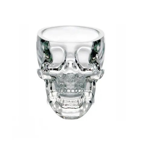 Creative Skull Head Glass Cup Transparent Double Wall Whiskey Beer Glass Bar Party Drinkware