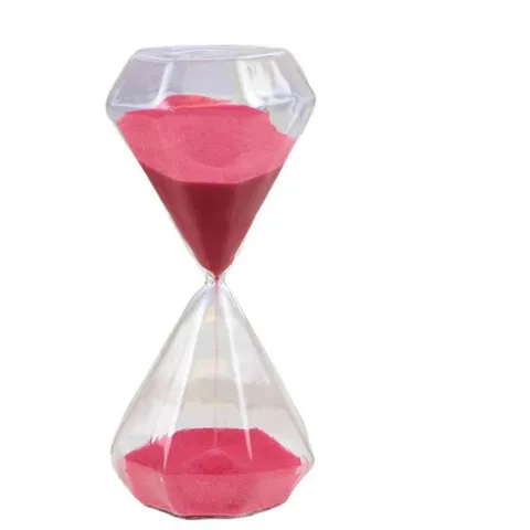 Creative Diamond Glass Hourglass Sand Timer Minimalist Desktop Ornament For Home Office Decor Valentine Day Gift
