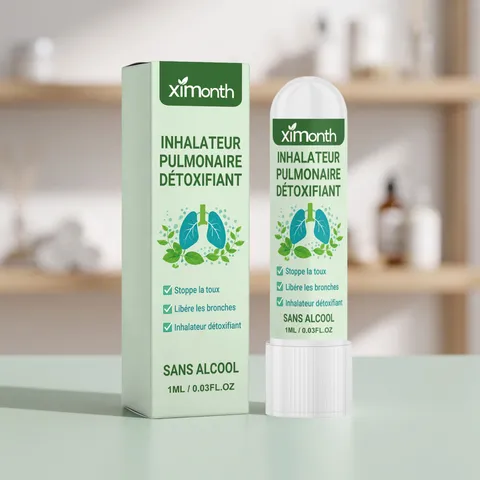 Inalatore Nasale alle Erbe Portatile Stick di Estratto di Menta Rinfrescante Per la Cura Quotidiana Strumento Inalatore per Cura Personale in Plastica Compatta