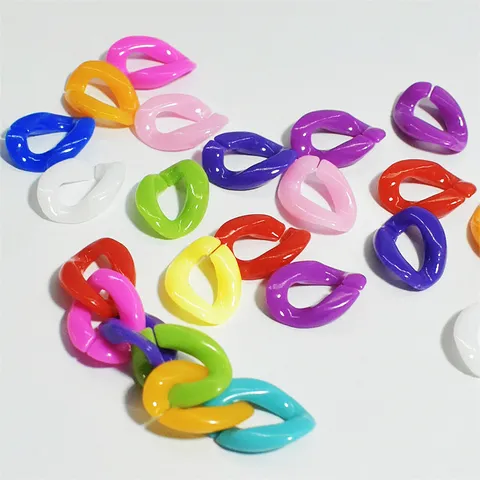 Bunte Acryl Offene Ringe Glieder DIY Schmuckherstellung Komponenten Für Maskenkette Halskette Armband Kinderspielzeug Zubehör
