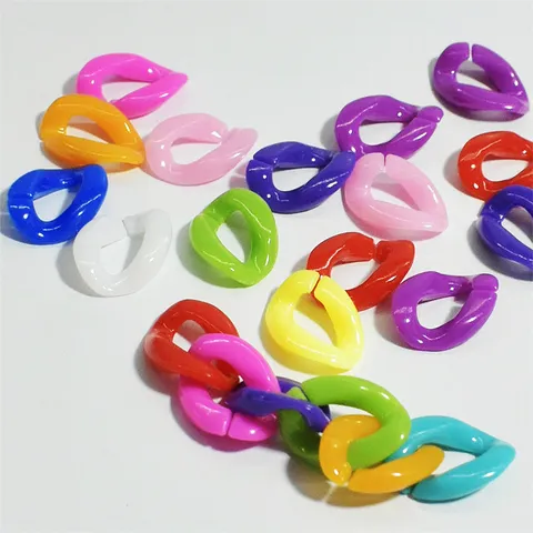 Bunte Acryl Offene Ringe Glieder DIY Schmuckherstellung Komponenten Für Maskenkette Halskette Armband Kinderspielzeug Zubehör