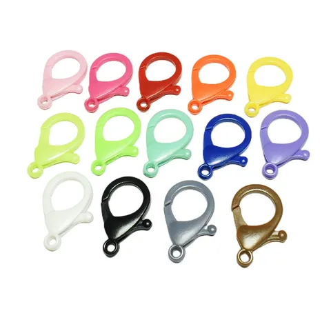 Cierre de Langosta de Plástico de Colores para Llavero DIY Accesorios de Joyería Hechos a Mano Componentes