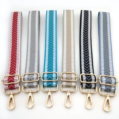 Verstellbarer Jacquard Fischgräten Taschengurt Polyester Ersatz Schultergurt Für Umhängetasche Handtasche Handy Umhängeband