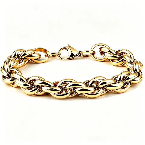 Herren Damen Schwere Hip Hop Panzerkette Edelstahl Poliert Gold Silber Plattiert Streetwear Punk Stil Armband Halskette Schmuck