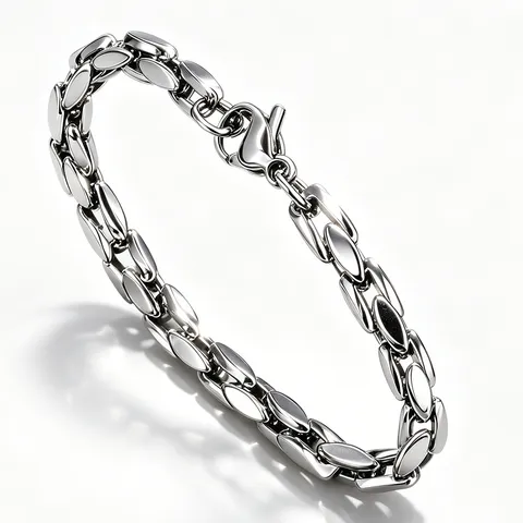 Minimalist Stainless Steel Bamboo Tank Chain Necklace For Men Women Polished Silver Gold Jewelry Geometric Link Chain Bracelet