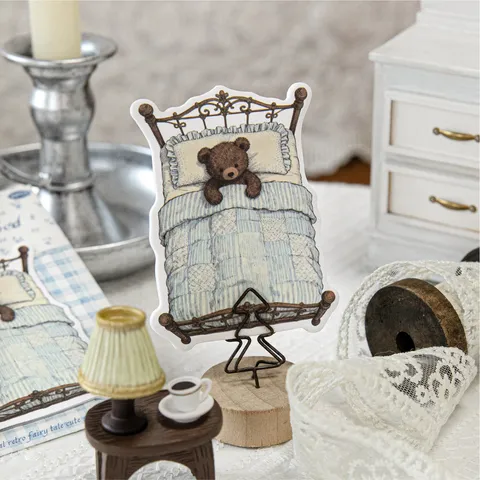 Rococo Retro Sprookje Plaknotities Papier Dieren Beer Kat Hond Patroon Scrapbooking DIY Decoratieve Memo Pad Kantoorbenodigdheden