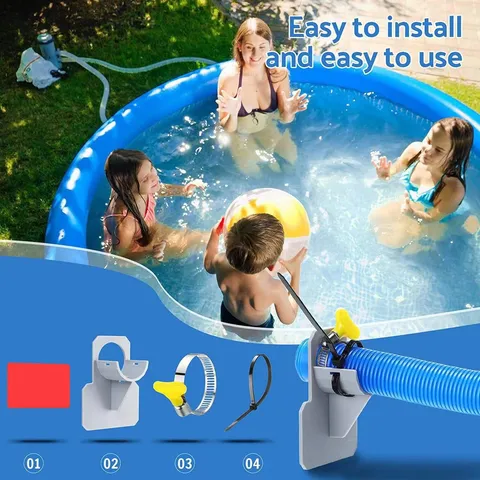Zwembad Pijphouder Ondersteuningsbeugel ABS Slanghouder Kit Verstelbare Zwembad Pijp Bevestiging Accessoires