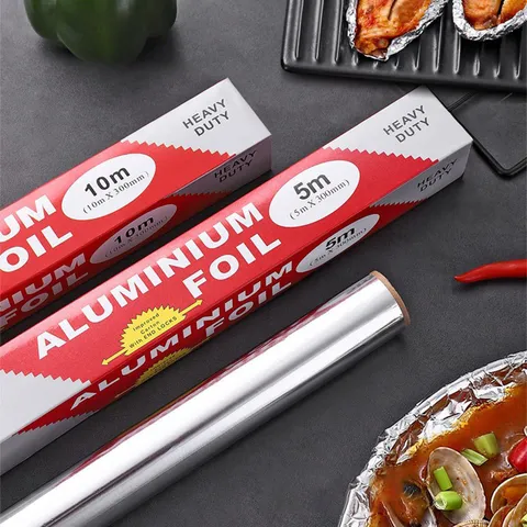 Strapazierfähige Alufolie Lebensmittelechte Zinnfolie Rolle Für Küche Backen Und BBQ Kochen Verdickte Metallverpackung