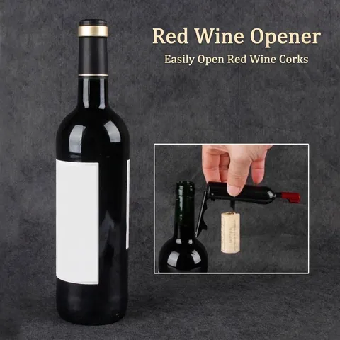 Abrebotellas Magnético Creativo Forma de Botella de Vino Sacacorchos de Acero Inoxidable Imán de Nevera Herramienta de Cocina Bar