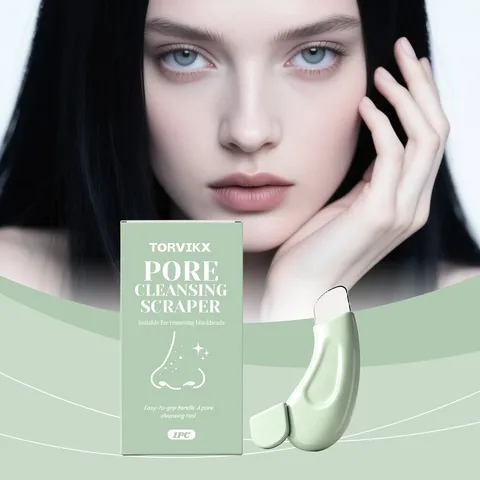 Rascador Portátil de Eliminación de Puntos Negros de Acero Inoxidable Herramienta de Limpieza de Poros Faciales Mango Ergonómico Dispositivo