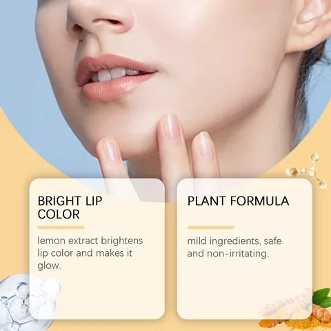 Lemon Turmeric Lip Scrub Gentle Exfoliating Moisturizing Lip Care Treatment Natural Plant Formula Lip Exfoliator