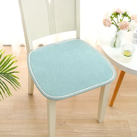 Chenille Stoelkussen Gewatteerd Antislip Eetkamerstoel Kussen Bureau Kruk Zitkussen Modern Minimalistisch