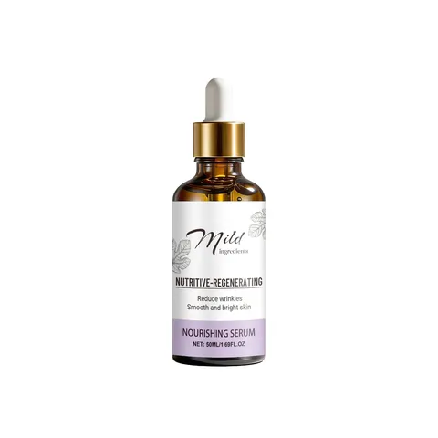 Siero Viso Idratante Antietà Essenza Nutriente Per La Cura Della Pelle Bottiglia Di Vetro Leggera Con Contagocce Per Cura Quotidiana