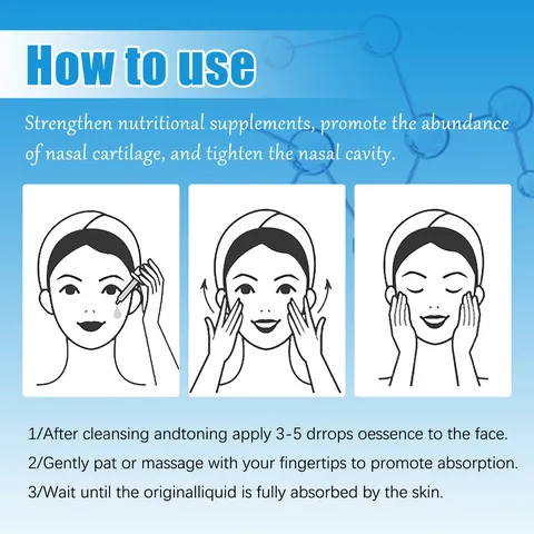 Huile Essentielle Liftante pour le Nez Extrait Végétal Naturel Hydratant Soin du Pont Nasal Liquide de Massage pour Beauté du Visage