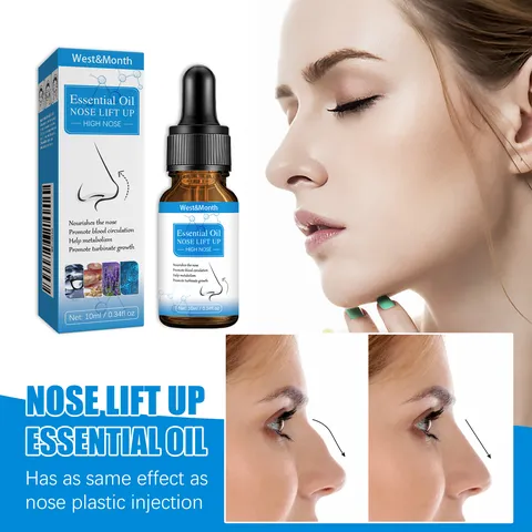 Huile Essentielle Liftante pour le Nez Extrait Végétal Naturel Hydratant Soin du Pont Nasal Liquide de Massage pour Beauté du Visage