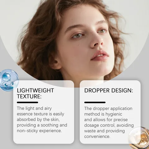 Siero Viso al Peptide di Rame Cura Quotidiana Delicata Idratante Leggero Flacone Contagocce