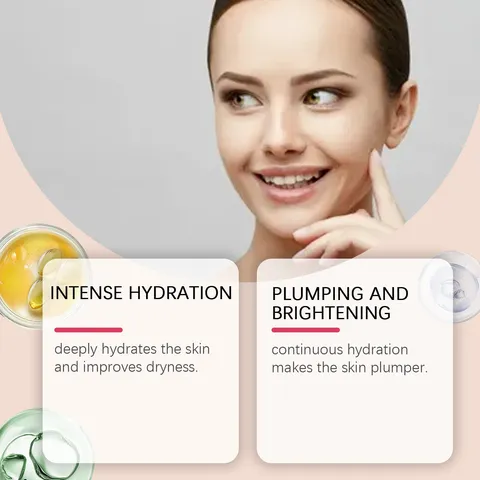 VIARELINE Mascarilla Facial Hidratante de Colágeno Cuidado Suave Nutritivo e Iluminador de la Piel del Rostro