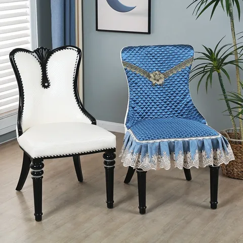 Fodera per Sedia Trapuntata di Lusso Nordico Protettore per Sedia da Pranzo Elastico All-Inclusive e Tovaglia Decorazione per la Casa