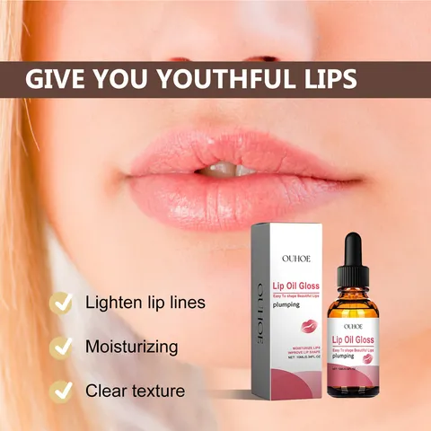 Aceite Labial Hidratante Brillo Tratamiento Labial Anti-Agrietamiento Extracto de Planta Natural Cuidado de Labios Brillantes Maquillaje