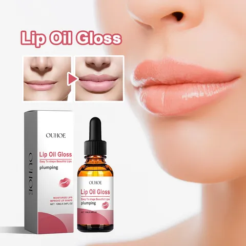 Aceite Labial Hidratante Brillo Tratamiento Labial Anti-Agrietamiento Extracto de Planta Natural Cuidado de Labios Brillantes Maquillaje