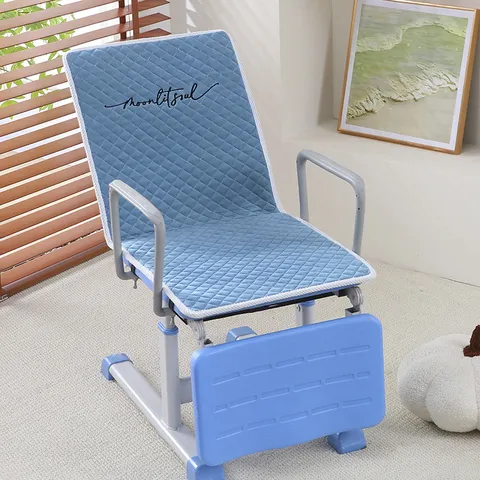 Housse de Chaise Étudiant Coussin de Chaise de Bureau Matelassé Coussin de Sieste Pliable Avec Broderie Coussin de Siège de Classe