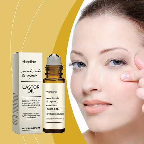 Viareline Eye Roller Firming Essential Oil Gentle Massage Eye Skin Moisturizing Daily Care Serum