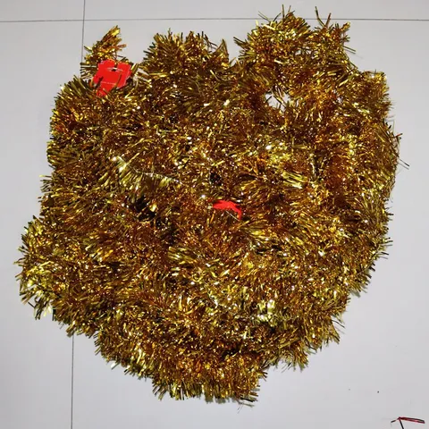 Guirlande de Noël en PVC Métallisé pour Mariage Fête de Vacances Décoration de Salle de Classe Ornement de Ruban de Noël Brillant