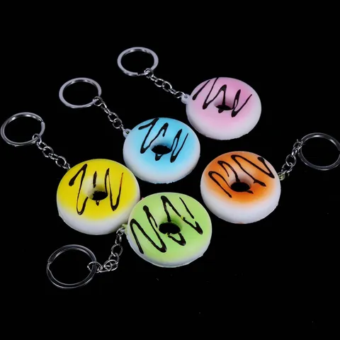 Προσομοίωση Donut Squishy Μπρελόκ Αργή Επαναφορά Ψωμί Κέικ Ρεαλιστικό Τρόφιμο Μενταγιόν Τσάντας για Δώρο Γυναικεία Κοσμήματα